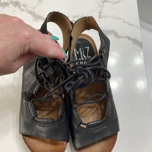 Miz Mooz leather wedge lace up 7